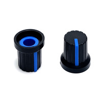 Boutons de potentiomètre ABS usinés sur mesure par CNC 15x17mm - Boutons de volume en plastique pour amplificateur