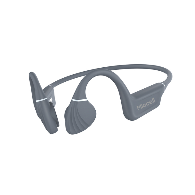 Miccell Wireless Bone Conduction Headphones with IPX8 Waterproof and Open-Ear Design for Outdoor Sports and Runners