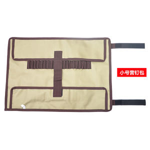 Sac de rangement portable pour piquets de tente Oxford 48x34cm Rouge Kaki, étui de voyage pour outils de camping en extérieur, petit support pour piquets - Product Image 5