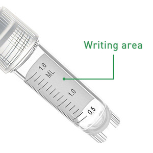 Cella del tubo del crio del laboratorio che congela il tubo di plastica autoportante esterno crioviale criotubo monouso Sterile 1.8ml 2ml - Product Image 3