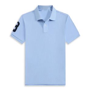 Marque de mode hommes été pour polo haut de gamme 100% coton décontracté Golf T-shirt avec conception brodée solide - Product Image 4