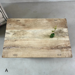 Large Antique <b>Wooden</b> Coffee <b>Table</b> <b>Rustic</b> Handcrafted Center <b>Table</b> Traditional Living Room Furniture Reclaimed Wood Design - Product Image 2