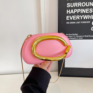Custom 2026 New PU Portable Clutch Bags Fashion Women's Small <b>Square</b> Chain Crossbody Shoulder Evening Bag Zipper Polyester - Product Image 2