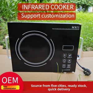 Cuisinière à induction multifonctionnelle en acier inoxydable de style européen, 3500W, à économie d'énergie, pour la cuisson à la wok, noire, haute performance - Product Image 5