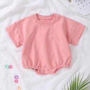 Romper Bayi Bordir Custom, Bahan Katun, Bagian Bawah Elastis, Sweatshirt & Hoodie Crewneck Oversize, Romper Sweatshirt Bayi - Product Image 3