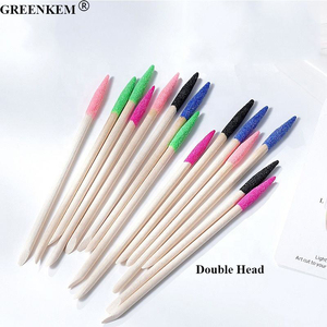 Nouveau bâton de polissage et de ponçage des ongles en bois à double tête, professionnel, solide, coloré, 10 pièces/sac, bois d'orange, élimine les peaux mortes - Product Image 3