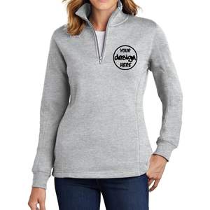 2025 femmes broderie personnalisée Logo pull Lst253 quart fermeture éclair tenue décontractée personnalisée - Product Image 1