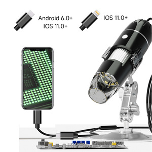 Portable Microscope 1600X Magnification 8 LED Light For Circuit Board Observation Android IOS Compatible - Product Image 1
