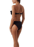 Groothandel Maine Zwart Mazy Franje U Trim Bandeau Sexy Bikini Vrouw Badmode