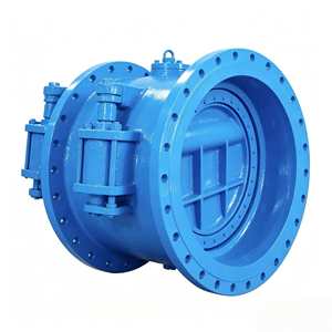 Válvula de Retención de Agua de Cierre Lento Sin Golpes, Tipo Mariposa/Clapa de Goma/Doble Disco, Baja Pérdida de Presión PN16 OEM - Product Image 1