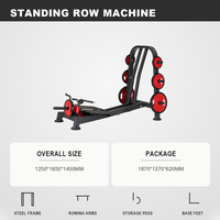 Conre GA77 Machine à ramer verticale réglable en acier pour exercices du dos et des jambes