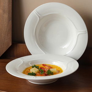 Assiette à salade de légumes en porcelaine de secours minimaliste de style européen - Product Image 4