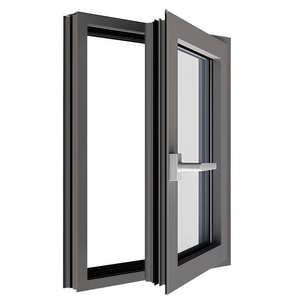 Fenêtre à battant en aluminium à rupture de pont thermique au design moderne, <span class=keywords><strong>double</strong></span> <span class=keywords><strong>vitrage</strong></span> isolant de qualité professionnelle pour projets de villas sur mesure - Product Image 1