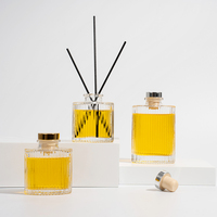Flacon diffuseur de parfum en verre de luxe 200 ml avec bouchon pour la maison et solutions d'emballage en gros