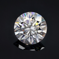 Moissanite de qualité VVS, couleur D, forme ronde, taille 8 cœurs 8 flèches, fournisseur de moissanite, pierre de moissanite en vrac, moissanite blanche