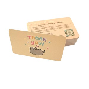 Etiquetas Colgantes de Papel Recubierto Personalizadas Qiaoyi, Impresión Offset a Color, Impresión de Alta Definición, Servicio Postventa, Tarjeta de Agradecimiento - Product Image 2