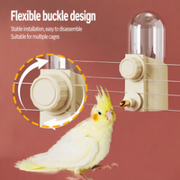 Fontaine à eau créative en gros de 250 ml pour oiseaux, distributeur d'eau automatique en PVC activé par les oiseaux pour perroquets