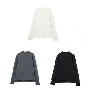 <span class=keywords><strong>Pull</strong></span> en cachemire certifié GRS avec fil doré argenté OEM ODM <span class=keywords><strong>Pull</strong></span> en cachemire de Mongolie pour femmes - Product Image 3