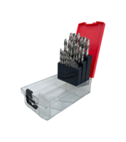 RISING Factory Direct, lot de 25 forets hélicoïdaux M2 HSS entièrement rectifiés, 1-13 mm, pour perçage du métal