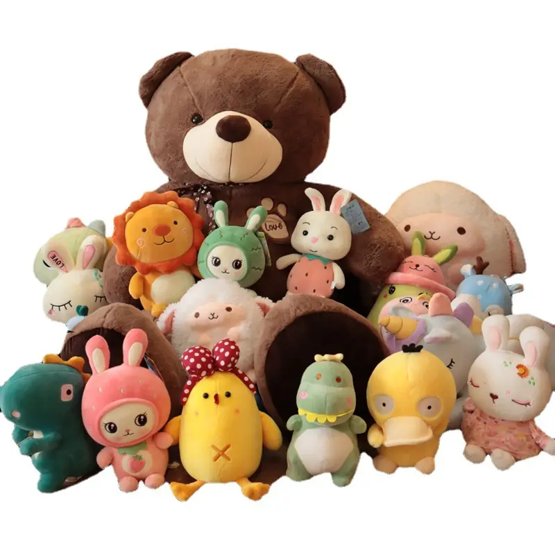 Groothandel Dier Teddybeer Mini Pluche Speelgoed Bruiloft Pop Valentijnsdag Kleine Pop Set Bulk Pluche Speelgoed Voor Klauw Machine