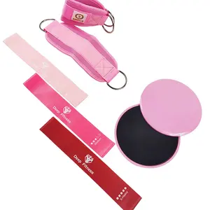 Bande fitness stampate personalizzate set di fasce di resistenza all'ingrosso di resistenza con cinturino per polsini alla caviglia Fitness e cursori per il nucleo - Product Image 1