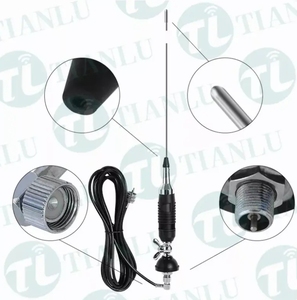 Antenna GM-2883, ALAN 9 Antenna Mobile per Auto in Acciaio Inox per Trunk CB 26-28MHz, Impedenza 50 Ohm, Radiazione Omnidirezionale - Product Image 2