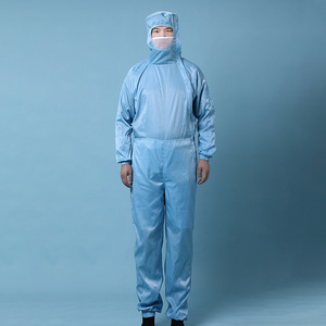 CE onaylı statik Dissipative çalışma-aşınma-polyester + iletken iplik ESD güvenli giyim tulum - Product Image 3