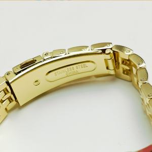Reloj de Acero Inoxidable Dorado para Mujer con Logotipo Besseron Personalizado al por Mayor, Conjunto Minimalista de Regalo, Reloj con Brazalete de 16 mm para Negocios - Product Image 6