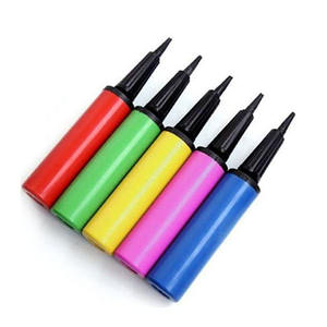 ลูกโป่งสีเหลืองสีฟ้าพลาสติกที่อยู่อาศัยเท้าดำเนินการปั๊มลมลม - Product Image 2