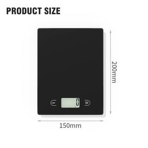 खाद्य रसोई पैमाने बहुक्रियाशील भोजन पैमाने 5 किलो ग्लास डिजिटल वजन रसोई पैमाने - Product Image 4