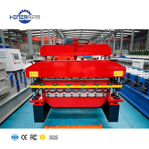 Tự động ibr tấm và Q ngói tráng men hai lớp màu tráng thép tấm cuộn hình thành máy - Product Image 2