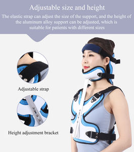 Orthotics aluminium yang dapat diatur untuk leher kepala penyangga dada pada cedera tulang belakang dan pemulihan operasi fraktur - Product Image 5