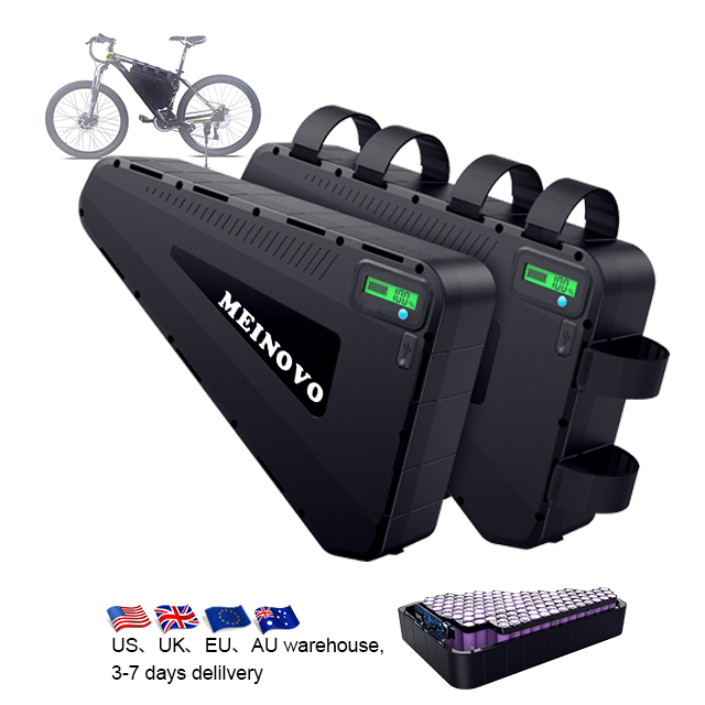 EBike Battery Pack 40A BMS for 1000w 1500w E-bike Triangle Metal Case Lithium 48v 15ah 52V 60V 72V 20 30Ah Battery 18650 21700