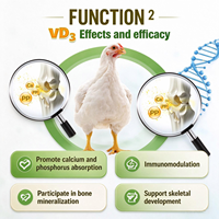 NanoVita Produit des œufs à coquille sablée et des œufs tachés de sang, réduit le stress vaccinal, additifs alimentaires en vitamines A, D, E pour poulets de chair et poules pondeuses