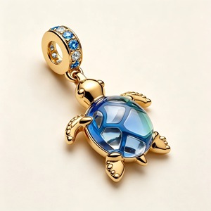 Nouveauté : Perles Breloques Tortue Marine, Dauphin, <span class=keywords><strong>Salamandre</strong></span> pour Bijoux DIY Femme – Idéales pour Bracelets - Product Image 2