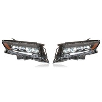 Phares HETOP Prado 2018-2023 : Amélioration LED, feux de jour DRL, lentille de signalisation, phares avant modifiés pour Toyota