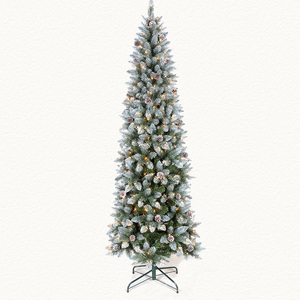 Árbol de Navidad Artificial Ecológico de Alta Calidad, 180 cm, con Luces LED a Pilas, Fabricado con PVC y PE - Product Image 1