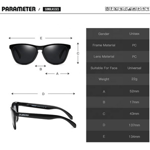 DUBERY 181 <span class=keywords><strong>Amazon</strong></span> Hot Sale Gafas de sol polarizadas deportivas para caballero 2019 - Product Image 6