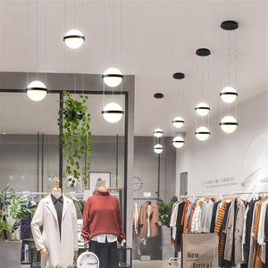 Luminaire suspendu moderne en verre blanc laiteux, pot de plantes, lampe suspendue, salle à manger, hall d'entrée, bar, décoration de hall, luminaire - Product Image 3