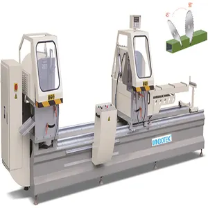 Automatic Double Head PVC Profil Aluminium Frame Cutting Mesin