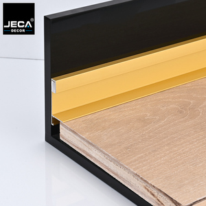 JECA Hidden Cable Channel Skirting Board | Snap-on Aluminum <strong>Baseboard</strong> No <strong>Glue</strong> | Fast Install Removable Profile Free Sample - Product Image 6