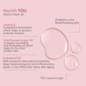 Aceite Natural Personalizado <span class=keywords><strong>de</strong></span> 100 ml con Vitamina E para Estrías, para Mujeres Embarazadas con Piel Sensible, en Spray, para Eliminar las Estrías - Product Image 3