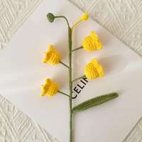 Bouquet de lys du val d'Avon au crochet pour la fête des mères et Pâques - Couleur et taille personnalisables - Cadeau floral respectueux de l'environnement