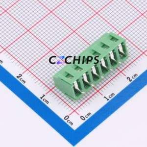 C381128L-6P0G36 Screw Terminal Block Through hole Component (THT),P=3.81mm Connector 1x6P 3.81mm 6P 1 - Product Image 2