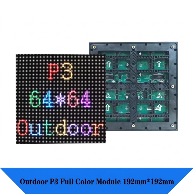 Full Color LED Module Outdoor Waterproof HD P3 192x192 Advertising Display Screen
