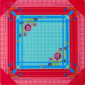 Matras Hampton Neoprena Hijau Biru Lembut Terbaru 33x33" Permukaan Halus Matras Mahjong Hampton Amerika untuk Permainan Mahjong - Product Image 4