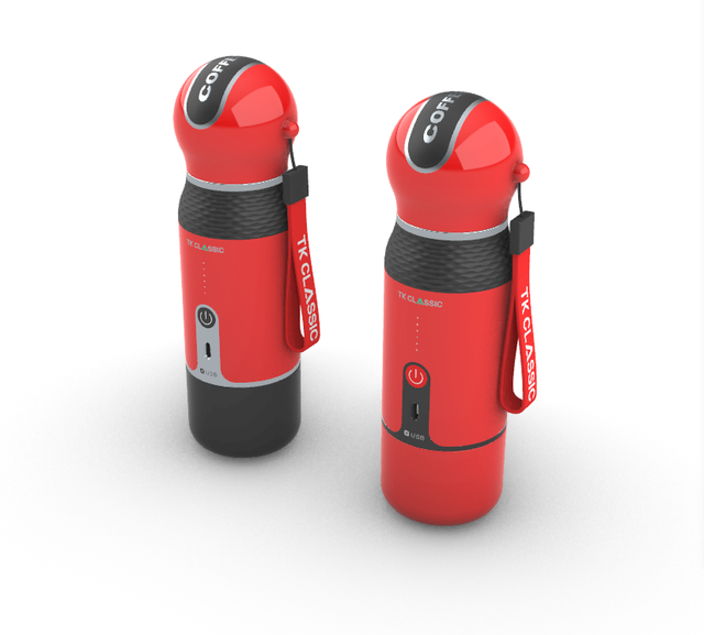 Professional Smart Portable 100ml USB/Battery Powered Stainless Steel Capsule & Powder Coffee Machine for Office Hotel Car Use