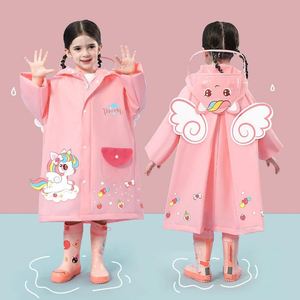 Cartoon Durable Eco-Friendly for Waterproof Reusable and Portable Eva Raincoat Kids Rainwear Set for Outdoor Tours - Product Image 1