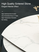 Ensemble de Table à manger en céramique, meubles de maison avec plateau blanc, cadre en bois de cendré massif de fabrication chinoise