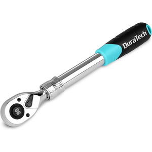 Llave de trinquete extensible de 1/2 pulgada con 90 dientes, de liberación rápida, mango acolchado, eje telescópico bloqueable y reversible - Product Image 1
